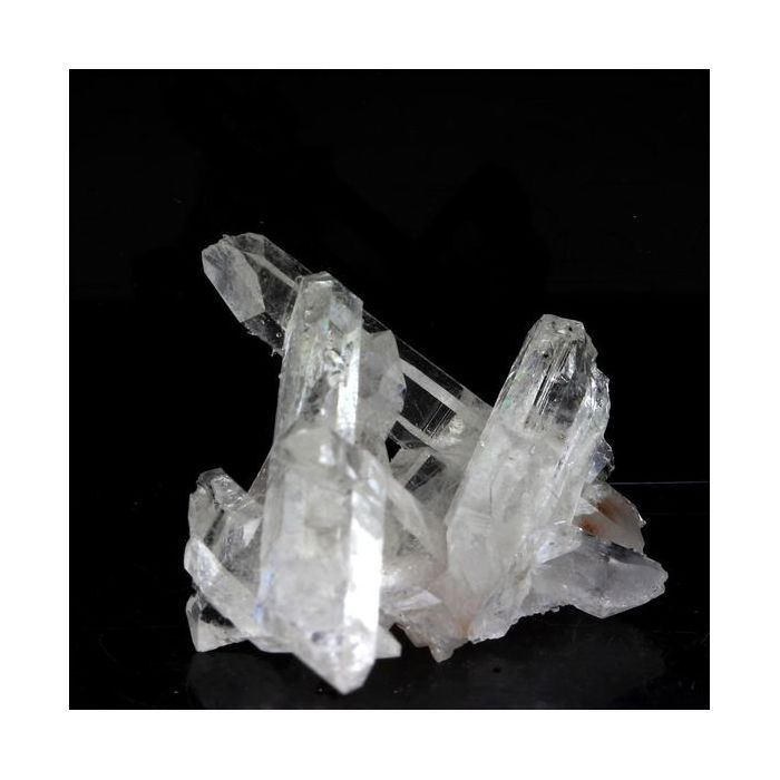 Pierres et Minéraux. Quartz biterminé + Chalcopyrite. 41.0 ct. La Gardette Mine, Bourg d'Oisans, Isère, France.