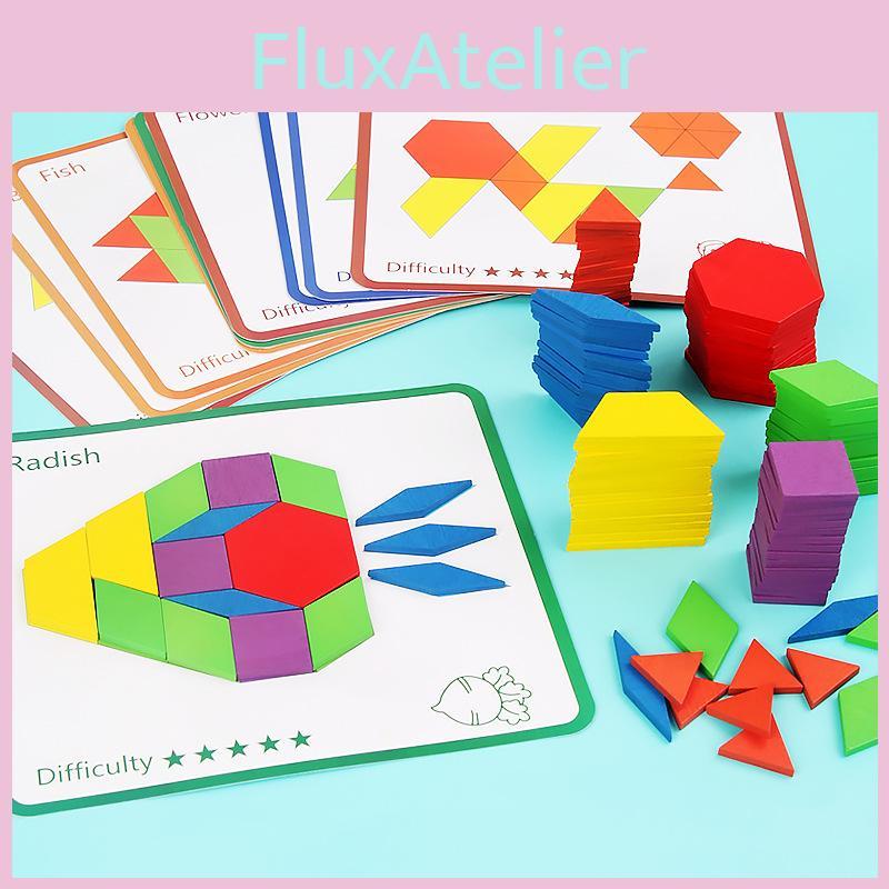 Wooden Shape Puzzle Educational Toy For Kids With Color Matching For Early Learning Development