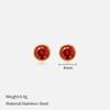 Simple Crystal Stud Earrings Fashion Women December Birthstone Colorful Diamond Earrings for Girls Gift