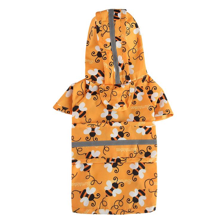 Universal Dog Raincoat with Foot Covers & Leash Access, Animal Design & Belly Wrap - Fits Small to Large Breeds