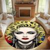 Marilyn Monroe Print Rond Tapijt, Wasbaar Vloerkleed, Voor Entree Slaapzaal Wasruimte Kantoor Studeerkamer, Woondecoratie Verjaardag Kerstcadeau