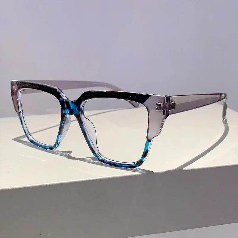 

New Anti Blue Light Square Glasses Women For Men Vintage Brand Designer Myopia Prescription Optical Computer Eye Glasses Frame