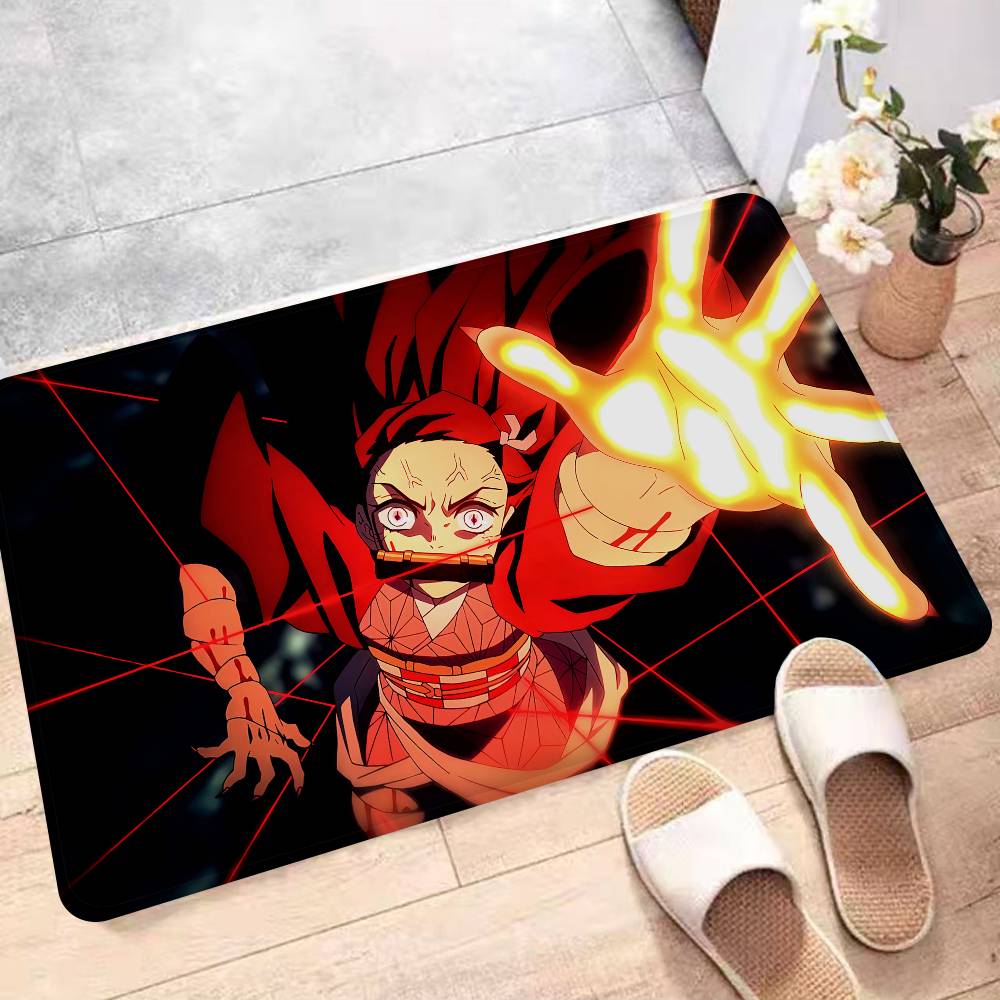 Japanische Dämonenjäger Fußmatte Waschbar Rutschfest Wohnzimmer Sofa Stühle Bereichsmatte Küche Bettseite Bereichsteppiche