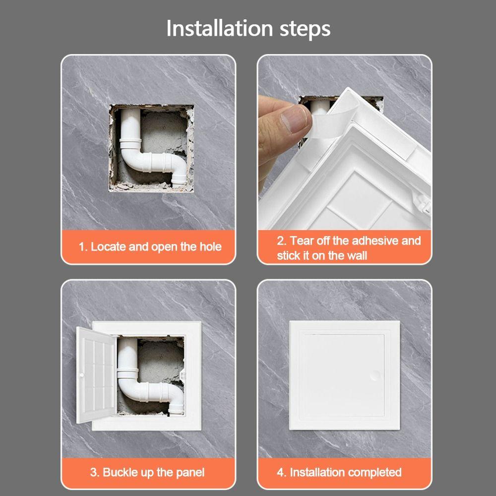 Plastikowa Klapka Otwierana Płyta Pokrywająca Typu Dociskanego Otwór Rewizyjny Drzwiczki Dostępu na Zawiasach Drzwi Ściana Sufit