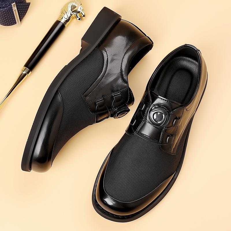 Spring Summer Slip-On Loafers for Men Soft Soled Casual Shoes Business Men Dress Shoes British Solid Color Man Moccasins