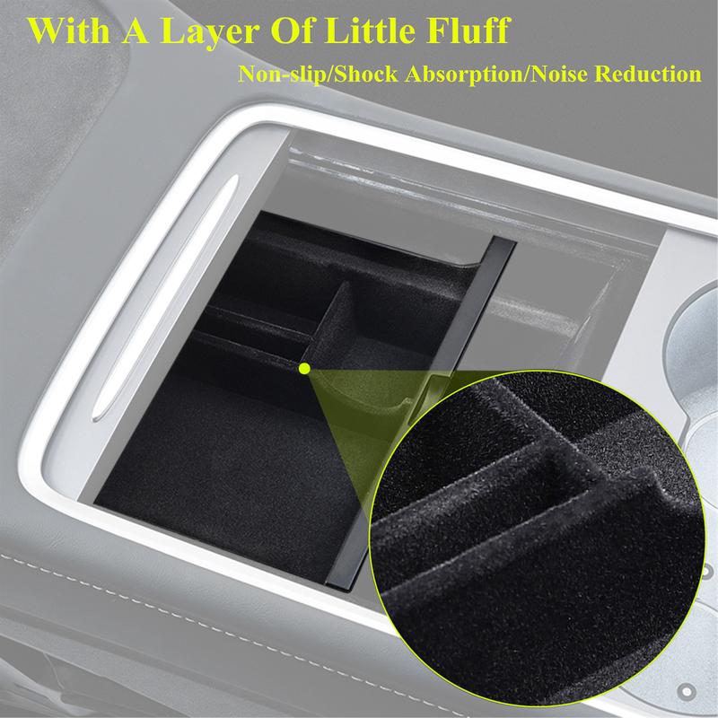 Center Console Armrest Hidden Storage Organizer Tray for Tesla Model 3  -2025 Storage Tidying Box Interior Accessories