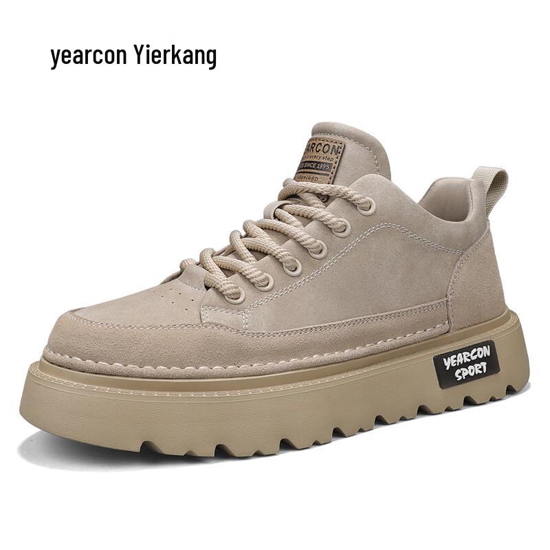 Yearkang Men s British Retro Casual Platform Shoes 42