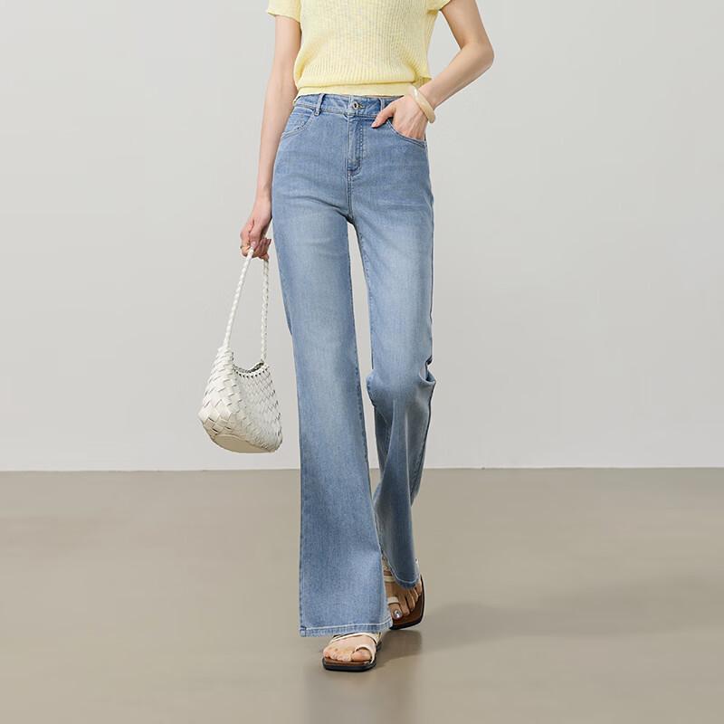 ESE-Y Women s Slim Fit Summer Flared Jeans 27