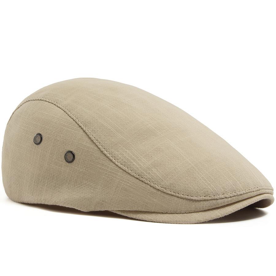Lightweight Linen Vintage Breathable Cap for Men; Summer Casual Beret for Men; Sun-protective Baseball Cap for Women