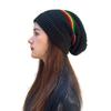 Striped Color Jamaica Knitted Hat Hip Hop Hat Skull Caps Weaving Reggae Hat  Winter Autumn