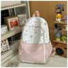 Korean version ins cute cartoon cat backpack female large capacity cute graffiti student schoolbag sweet versatile backpack