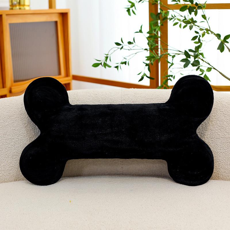 Furniture Decor Plush Bone Shape Sofa Pillow With Soft Filling For Living Room Lounge
