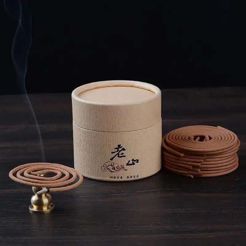

20pcs Natural Sandalwood Coil Incense 2 hours cense Aromatherapy Toilet Floral Hygienic Home Fragrance Teahouse Decor Sandalwood