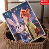 Disney DIY Pearl Painting Zootopia Characters and Scene Restoration Decorative Painting Creative Ornaments Friends GiftsDeskto OrnamentsHomeDecoration