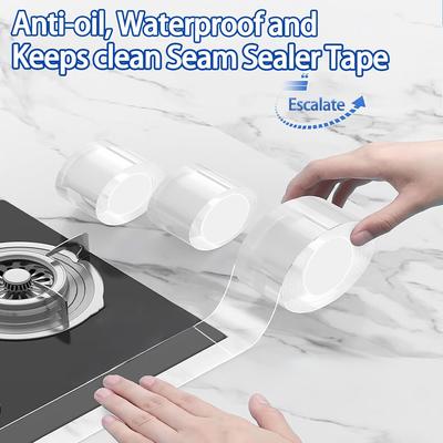 Clear Caulking Waterproof Sealing Tape For Kitchen Sink Bathroom Transparent Seif-Adhesive Gaps Sealing Strip Tape One Sided