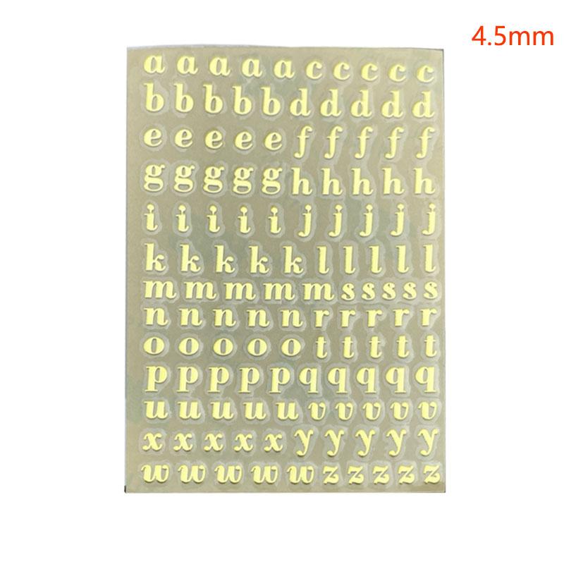 1 szt./5/6 szt./zestaw Metalowe Naklejki Litery Wielkie Małe Litery Naklejki Samoprzylepne 26 Liter Naklejki Drop Shipping