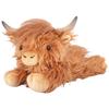 Kawaii Lying Highland Cow Plush Toy Soft Stuffed Animals Doll Highland Cow Puppet Cute Plushie Kawaii Kids Xmas Gifts Home Decor