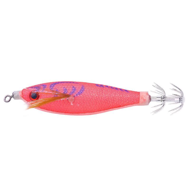 1/5/10Pcs Horizontal Squid Jigs Luminous Cuttlefish Lure Plated Jigging Baits Sea Fishing Artificial Shrimp Hook