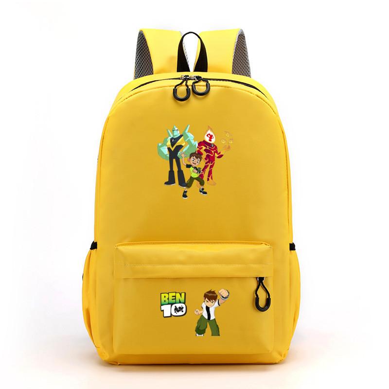 Ben 10 Kids School Backpack With Breathable Lightweight Polyester For Middle School Students