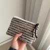 Multi-Purpose Retro Cosmetic Bag Striped Pattern Mini Makeup Organizer Elegent Lipstick Pouch For Women