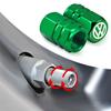 VW GTI GOLF 2026 Heet Voor VW VOLKSWAGEN 4 Stuks 3D Metaal Auto Bandenventieldopjes Wiel Stofkap Voor Volkswagen Tharu R Polo T5 GTI Tig