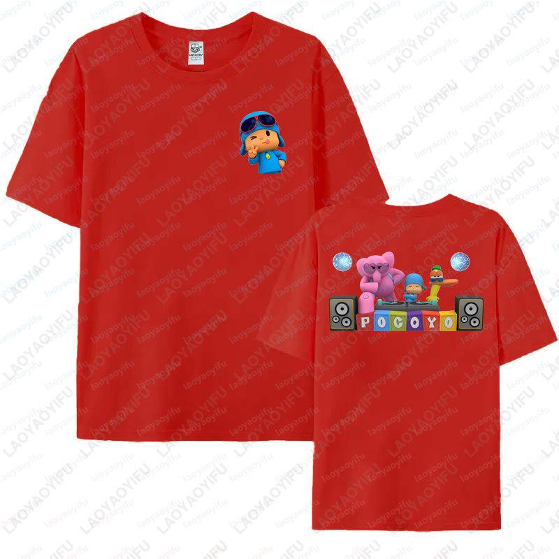 

Cute POCOYO Graphic Cotton Tshirts For Man Women Casual Style Cartoon Short Sleeve Crew Neck Summer Streetwear Kawaii Tops Gift 4XL