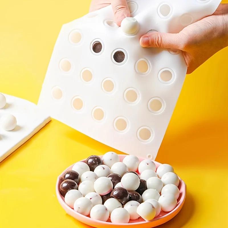 Mini Silikonowe Formy w Kształcie Okrągłej Kuli, Narzędzia do Dekoracji Ciast, Forma do Czekolady, Forma do Kostek Lodu, Forma do Robienia Deseru Mousse Żelowego