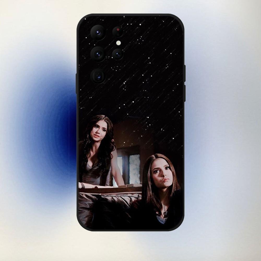 The V-VampireS D-Diaries Phone Case For Samsung S24,23,22,30,21,10,9,Ultra,Plus,Lite,FE,5G Black Soft Case