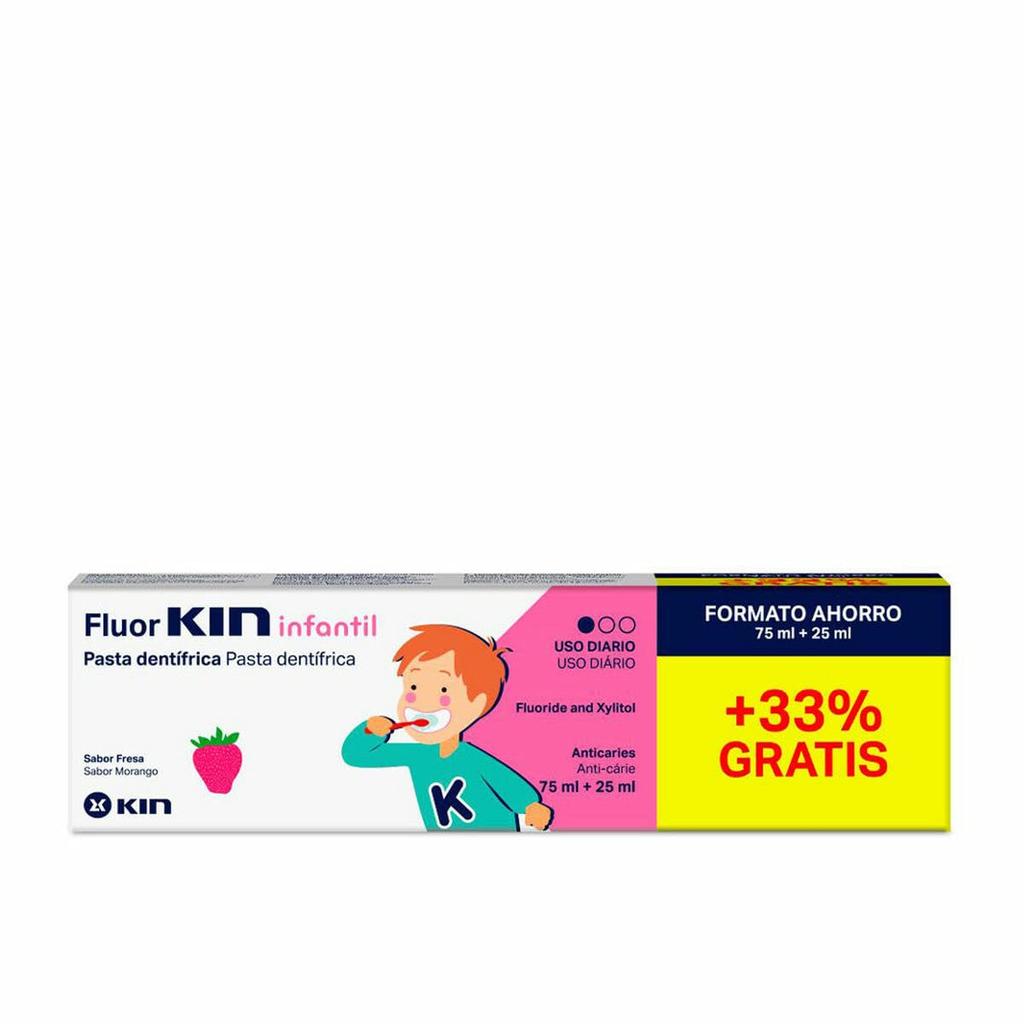 FLUORKIN INFANTIL Toothpaste #strawberry 75+25 Ml 100 Ml