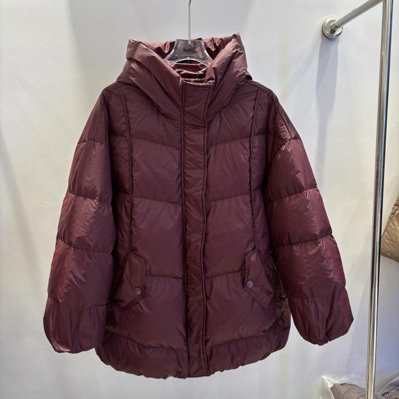 Winter new fashion hooded loose European station large size white duck down jacket women's warm jacket tide