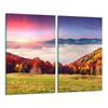 Glas-Schneidebrett 2x 30x52 Landschaft