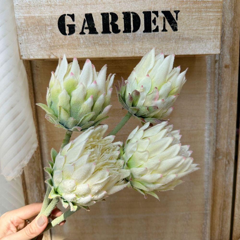 Multicolor Artificial Artichoke Flower Large Size Nordic Thistle Flower Home Decoration