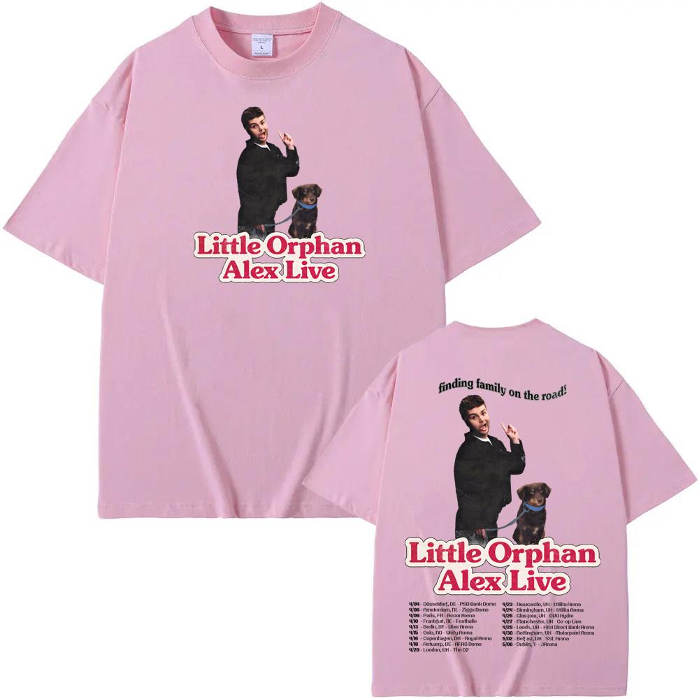 Camiseta de la Gira Europea de Arena de Alex Warren-2026 Verano nuevo Estilo Coreano Camisetas de Alta Calidad vintage 100% algodón Cómodas