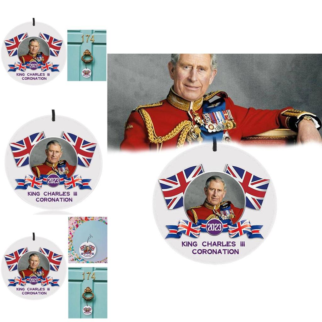 King Charles Iii Acrylic Pendant Modern Minimalist Home Decor