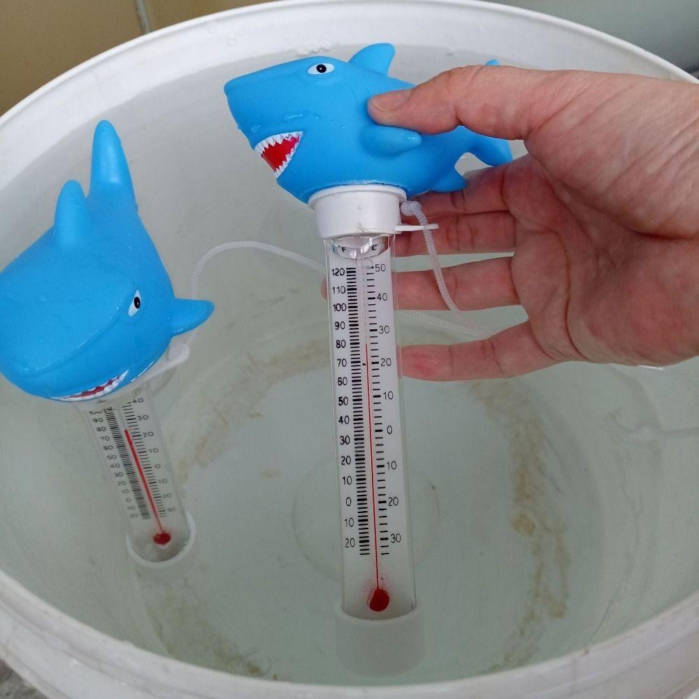 PVC Pool Water Temperature Meter Cartoon Animals Waterproof Swimming Pool Thermometer Floating Accurate Thermometer Pools