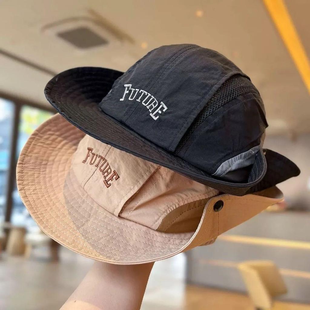 Kids Quick-Dry Outdoor Sun Hat, Korean Style Breathable Hiking Camping Cap UV Protection for Toddler Boys Girls