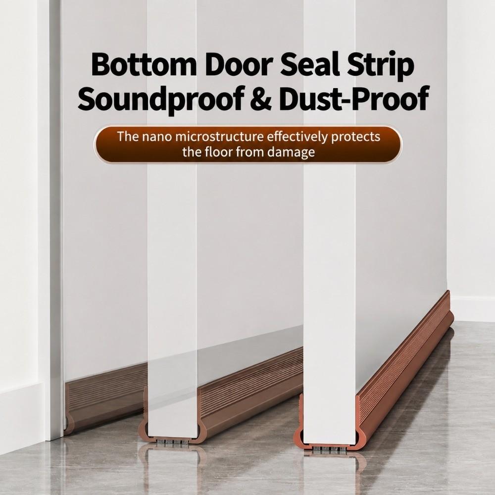 Wind Blocking Door Bottom Sealing Strip Noise Reducing Under Door Sweep Draft Stopper Indoor Door