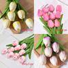 Tulip Artificial Flower With Pu Material For Home Decor And Photography Props