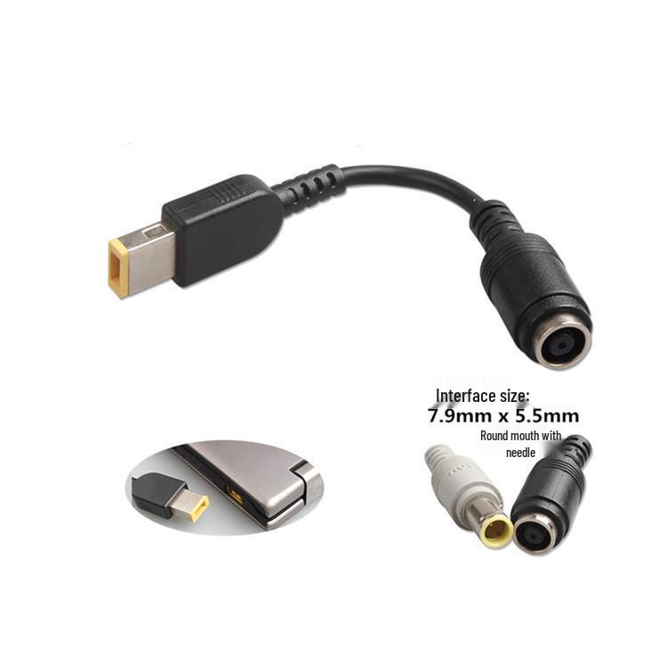 Compatible Power Charger Adapter Cable for HP/Dell Laptops, 7.4mm to 4.5mm Elbow Connector