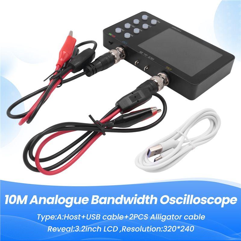 Fresh Digital Oscilloscope Dual-Channel 50M Sampling Rate 10M Analogue Bandwidth 6A Current Waveform Measurement