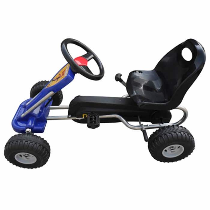 VidaXL Kart à Pédales Bleu Jardin Karting Voiture Auto Véhicule Jouet d'Enfant 90254