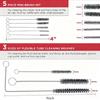 23/17PCS Professional Spray Gun Cleaning Brush Spray Gun Cleaning Kit Cleaning Tools Paint Brush Cleaning Needle