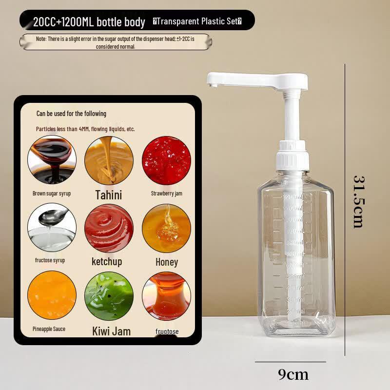 ZISIZ Quantitative Syrup Dispenser Bottle