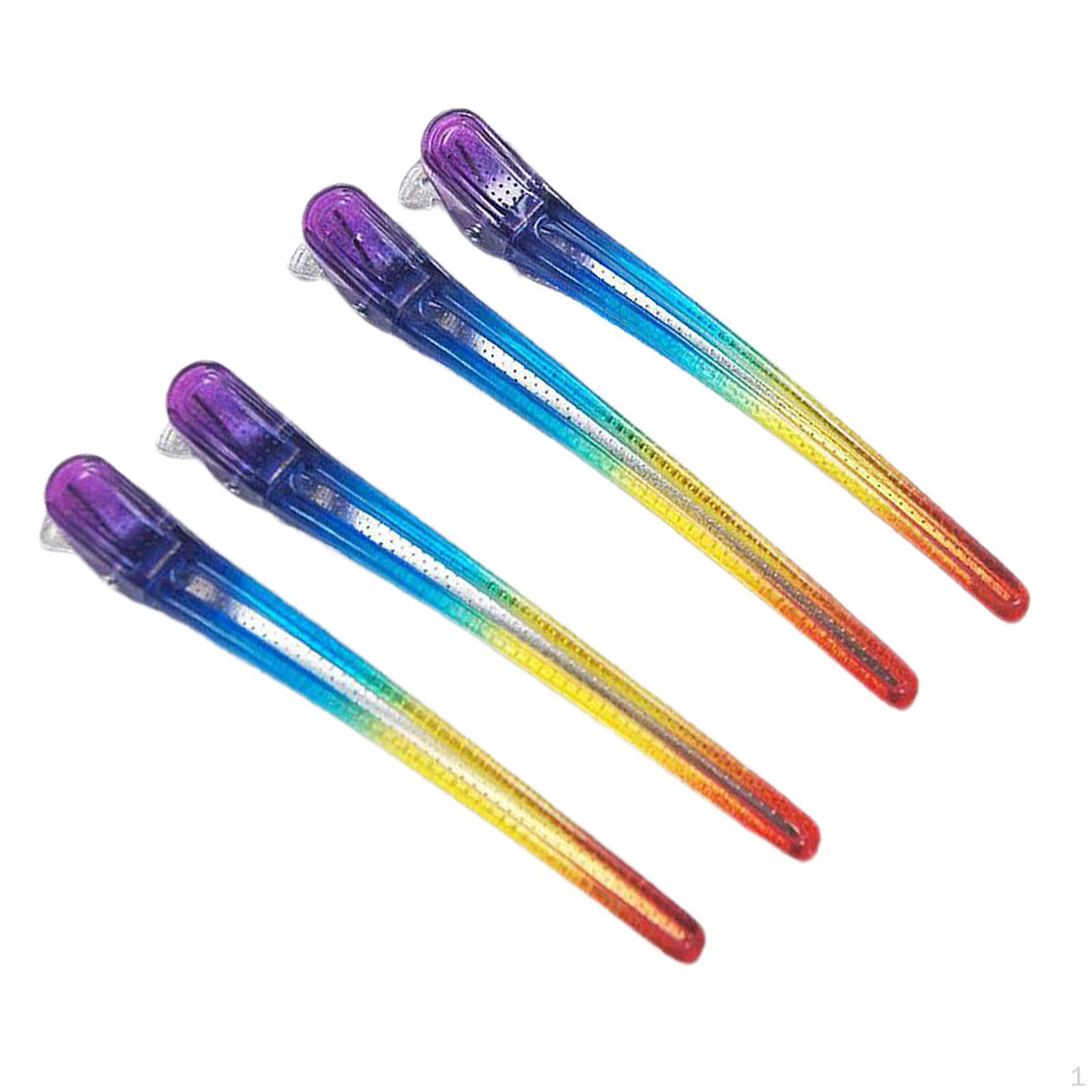 4 Pieces Duck Bill Alligator Clips Cutting Hair Clip Non Slip