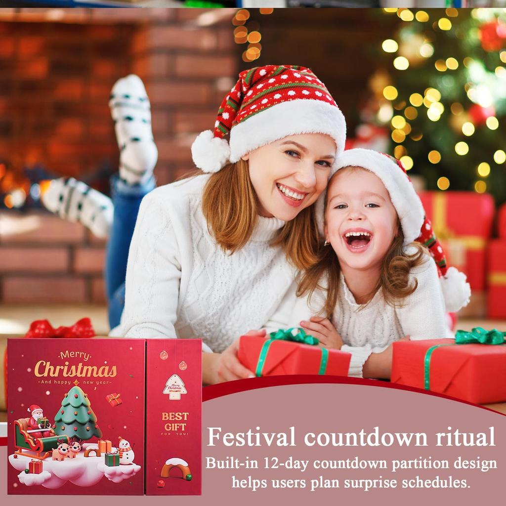 Christmas Advent Boxes Empty Advent Countdown Number Boxes 12 Days Empty Countdown Calendar For Christmas Family Party