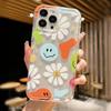 Cute Flower Smile Phone Cases for Samsung S24 S23 Ultra S22 Plus S21 S20 FE A53 A52S A14 A15 A54 Cover For Samsung A55 5G Case