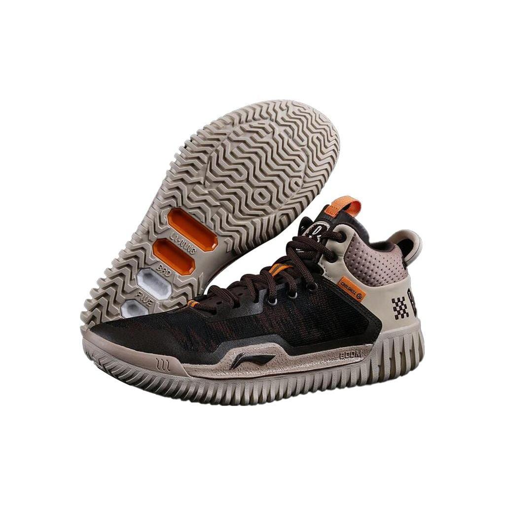 Li Ning Badfive 3 Flat Cushioning Abrasion Resistant Low top Basketball Shoes Men's Umber ABFT025-1