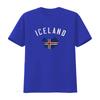 T-shirt Vintage Varsity Islanda vintage Lavata Traspirante Comoda Morbida streetwear Alla moda Unisex Elasticizzata homme Casual