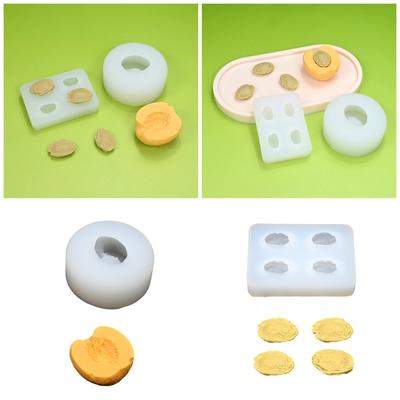 Food Grade Silicone 3D Apricot Mold for Creating Fondant Cake Chocolate Baking Mould for Parties and Celebration