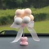 Creative Shaking Head Balloon Car Center Console Decorative Ornaments Cute Bobblehead Car Decorations Car Interior Accessories
